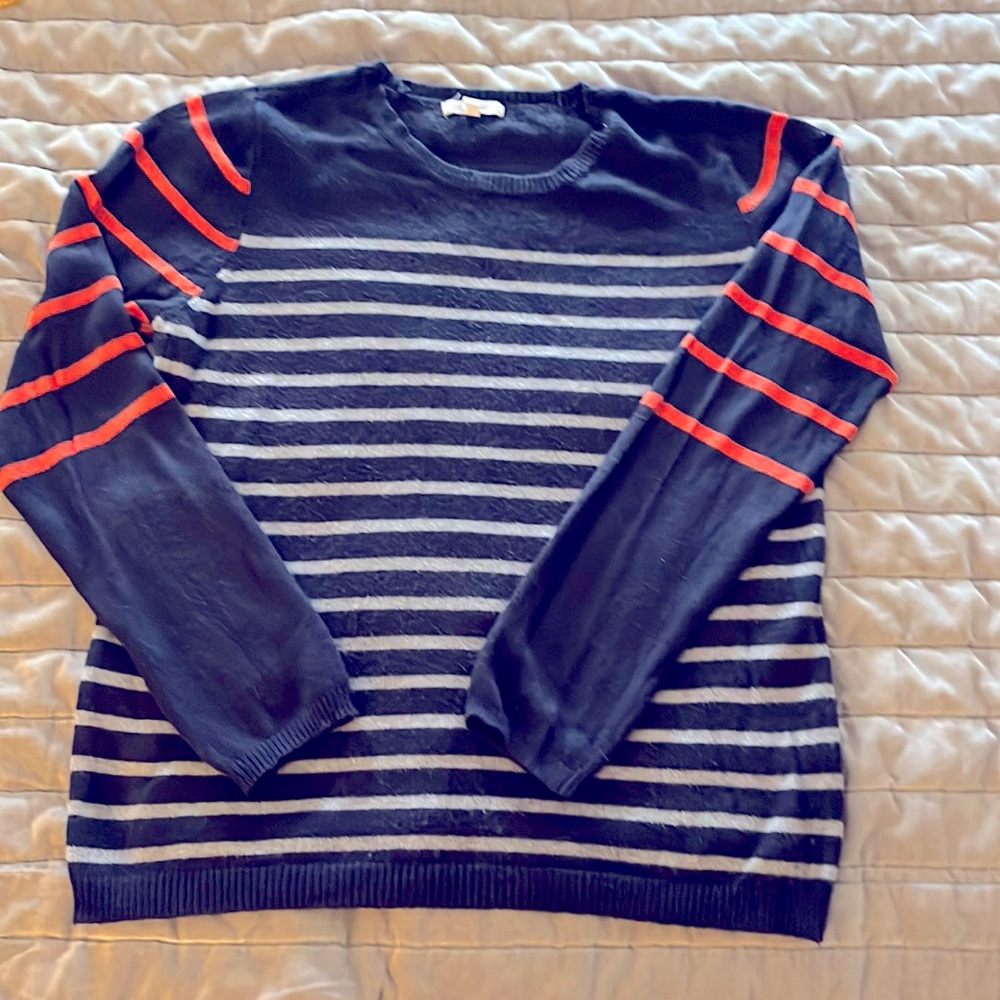 Stitch Fix brand 41 Hawthorn Navy Striped Sweater size large